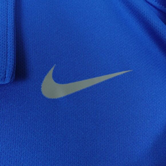 Nike Tennis Dri-Fit Mens Short Sleeve Polo Size XL Blue Activewear NWT - Picture 3 of 12